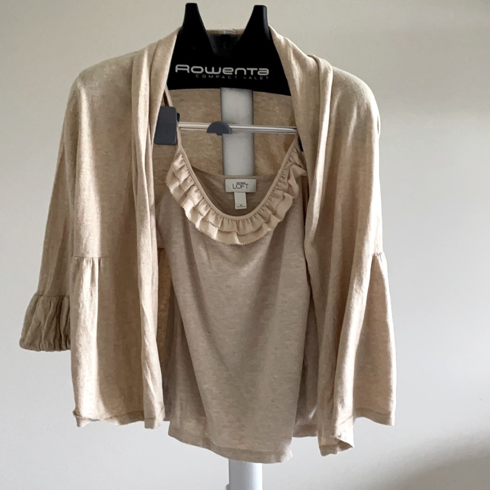 Sweater set/ matching camisole Ann Taylor/Loft